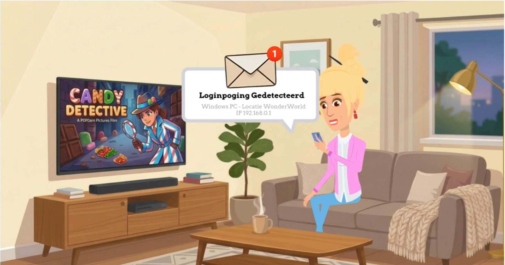 Animated SecureTrain lesson with a storyline